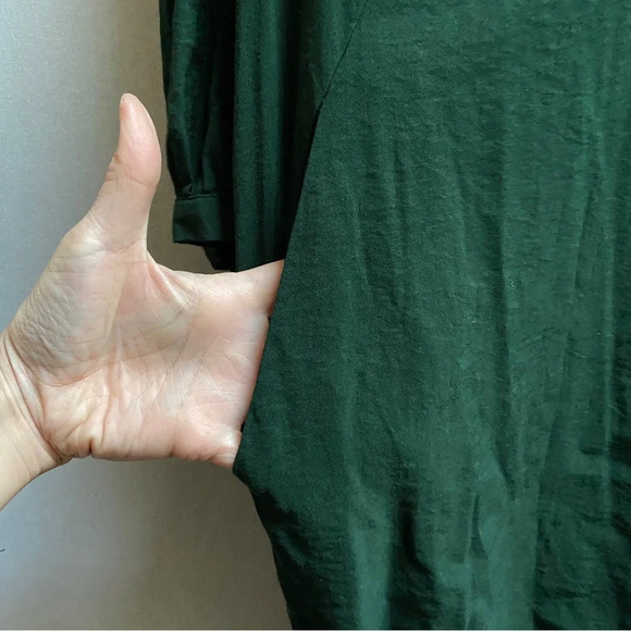 Whistles Dark Green Enora Dress Sz XS - Picture 8 of 15